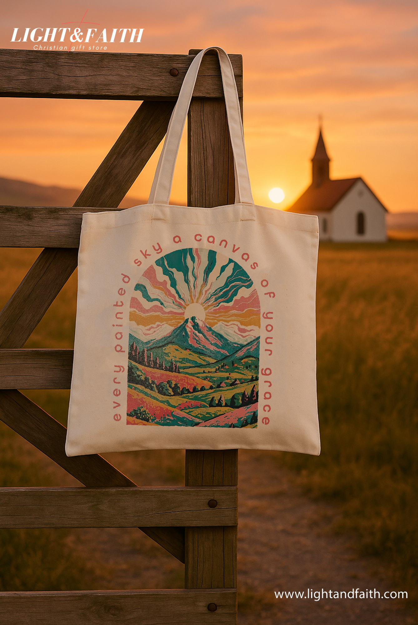 Christian Tote Bag – Bible Verse Canvas Bag – Reusable Cotton Tote for Church – Faith-Based Gift for Her – Religious Accessories TBLAF18